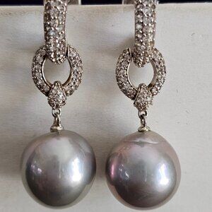 HONORA Cultured Pearl Drop Earrings, Sterling Silver, 925